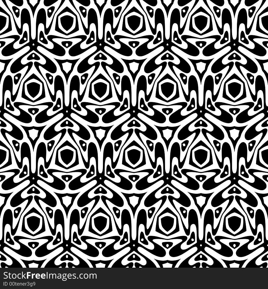 Abstract seamless black-and-white pattern - graphic illustration. Abstract seamless black-and-white pattern - graphic illustration