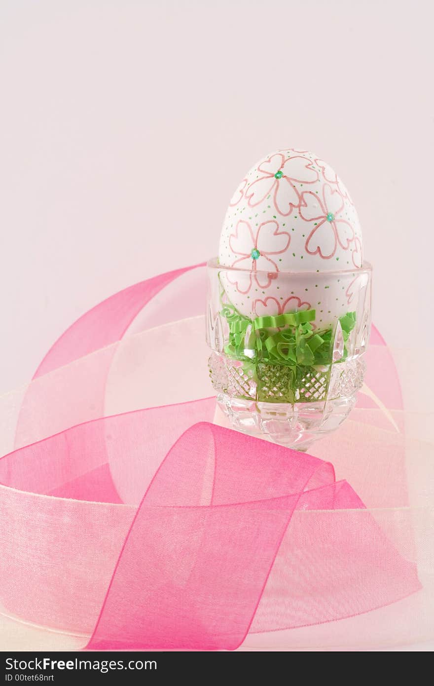 Hand decorated Easter egg I