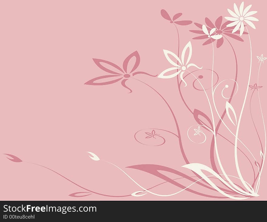 Vector floral ornament. Easy to edit