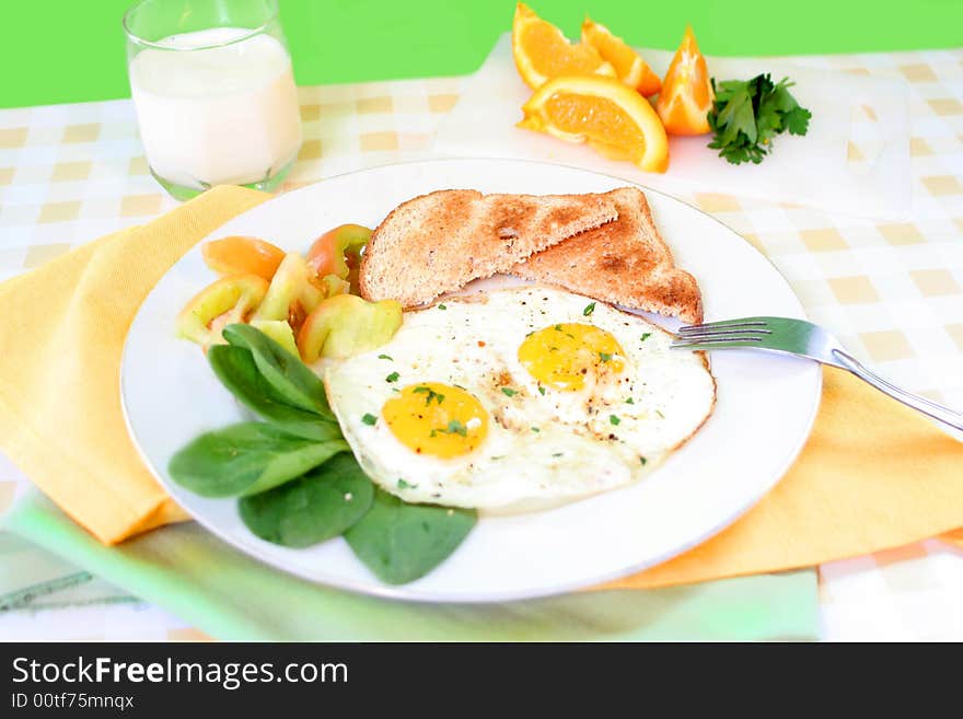 Breakfast eggs