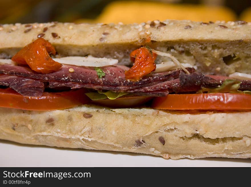 Sandwich with vegetables