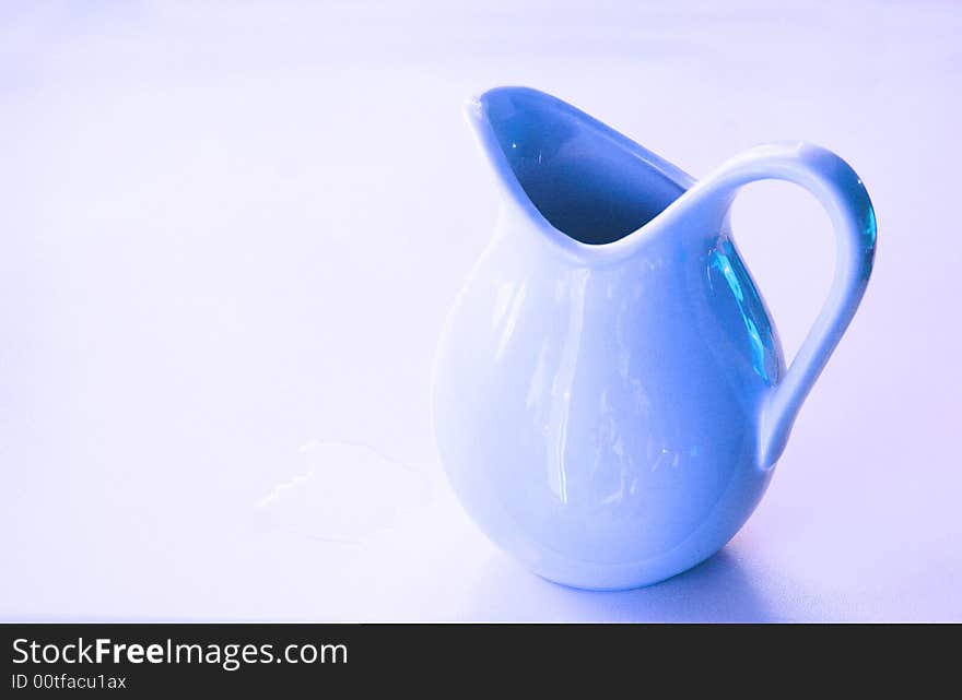 Carafe white isolated up white. Carafe white isolated up white