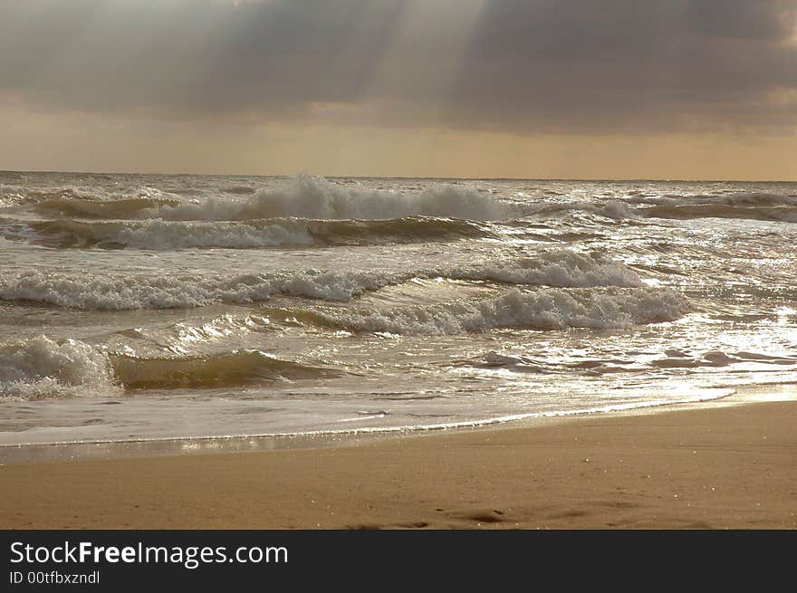 Stormy sea