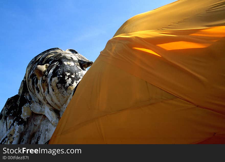 Laying Buddha figure