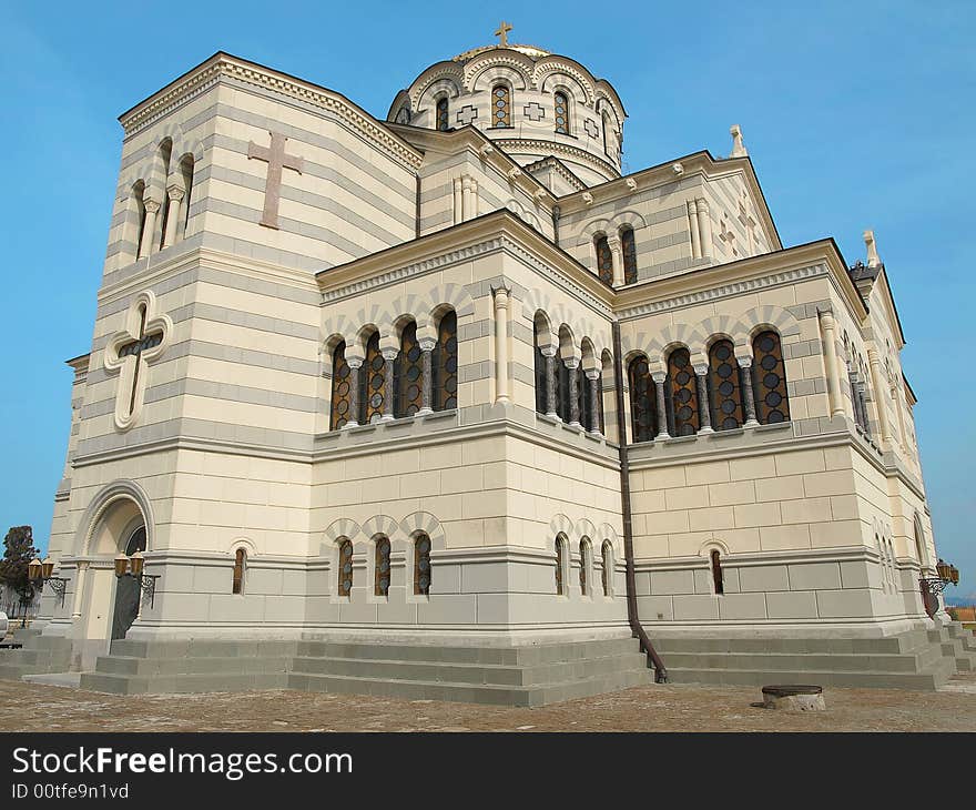 St. Wladimir Orthodox Temple in the Khersones, Crimea. St. Wladimir Orthodox Temple in the Khersones, Crimea