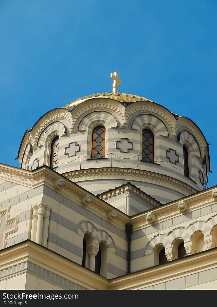 St. Wladimir Orthodox Temple in the Khersones, Crimea. St. Wladimir Orthodox Temple in the Khersones, Crimea