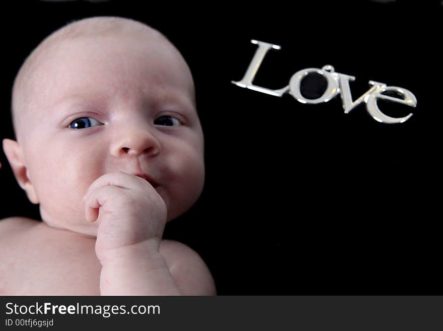 Newborn Baby With Love Words