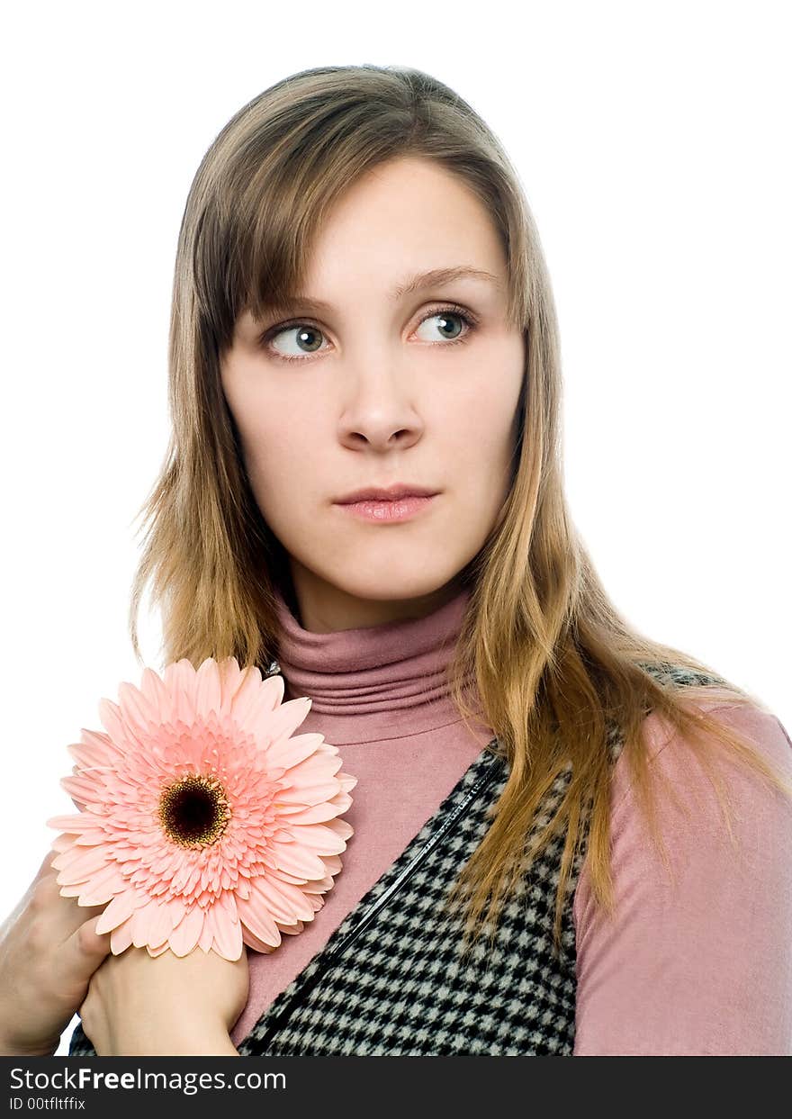 Girl with flower