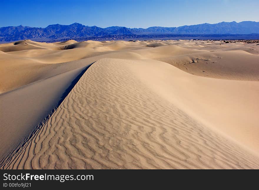 Sand dunes in Death Valley