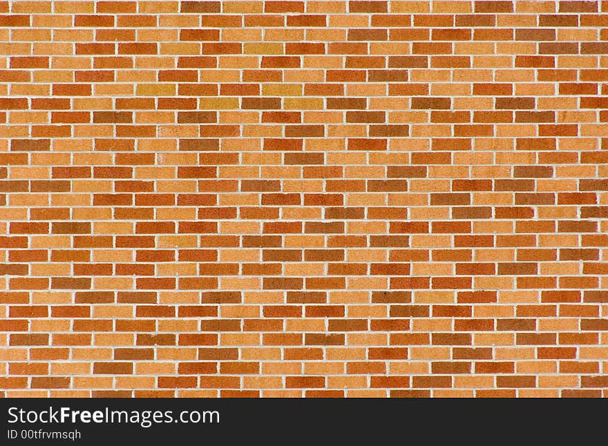 New brown brick wall background