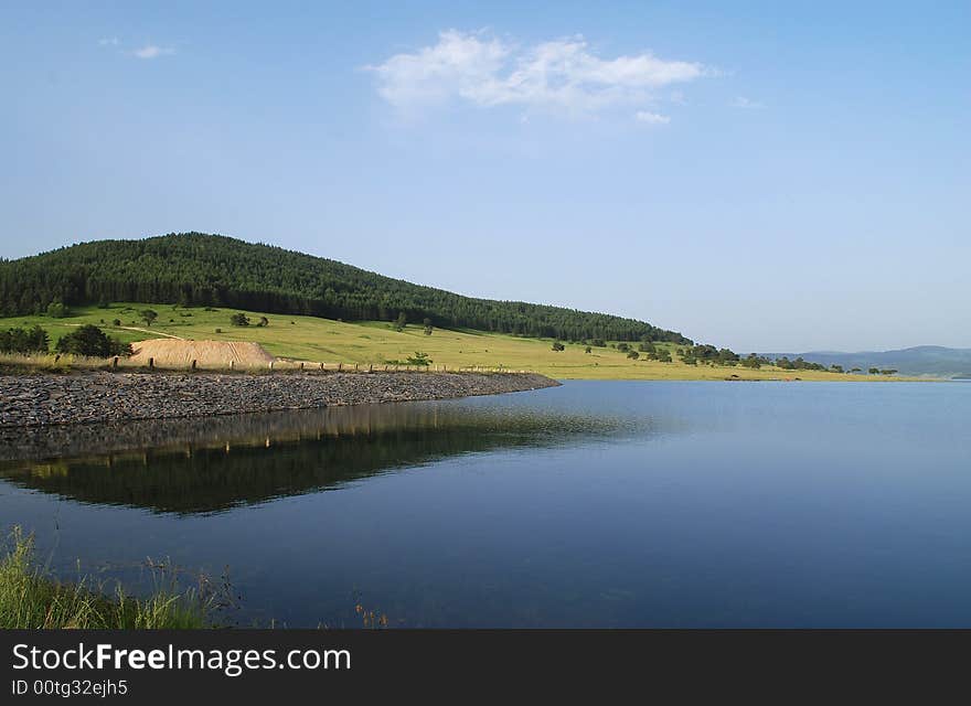 Lake Batak in Rodopi mountine, Bulgaria