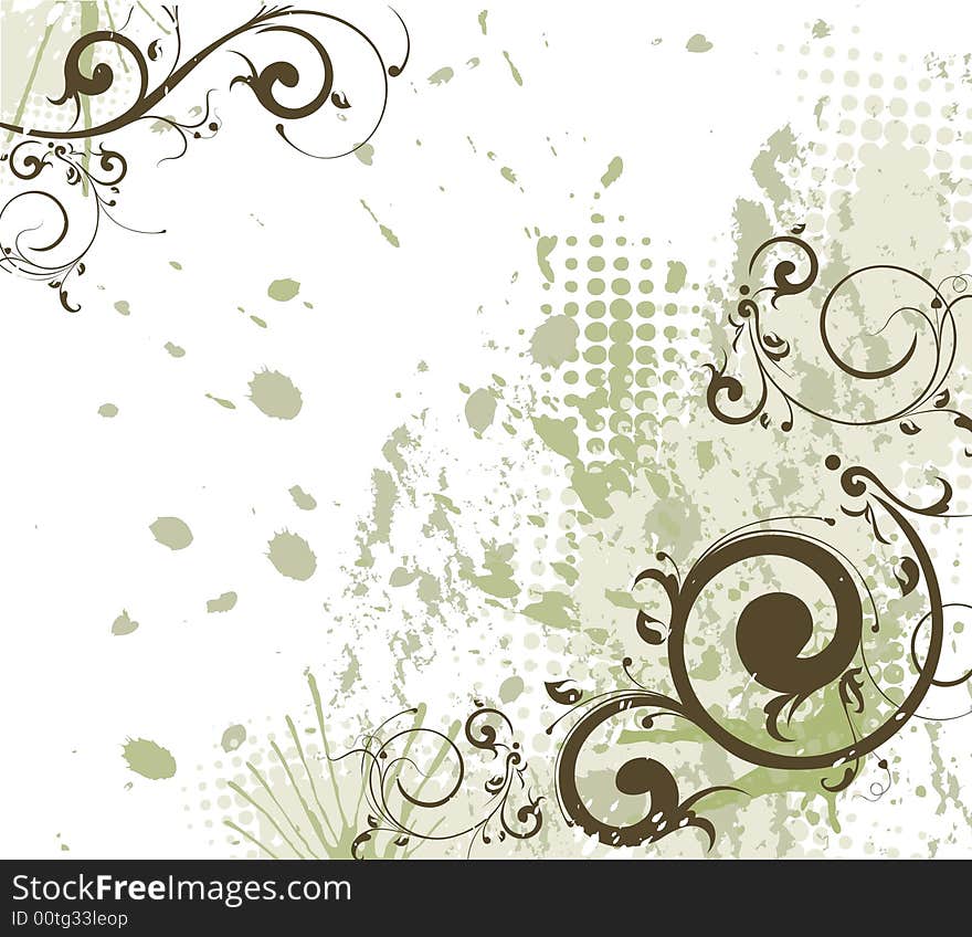 Abstract background. A vector format is added. Suits well for a postcard or background