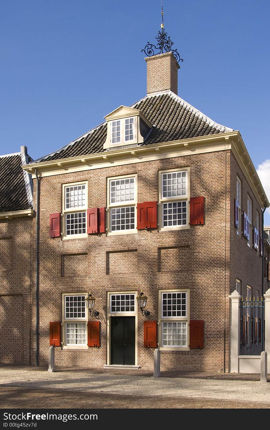 Building at Paleis Het Loo (Royal Palace in Apeldoorn, The Netherlands)