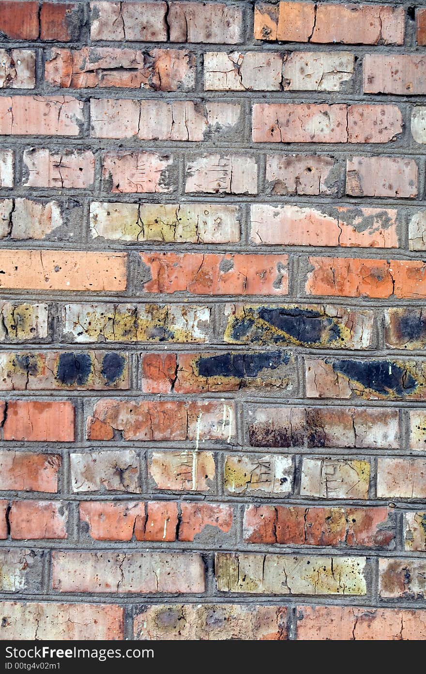 Old Wall From A Red Brick. Background 2