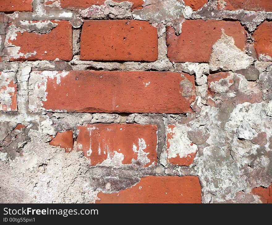 Wall of old bricks