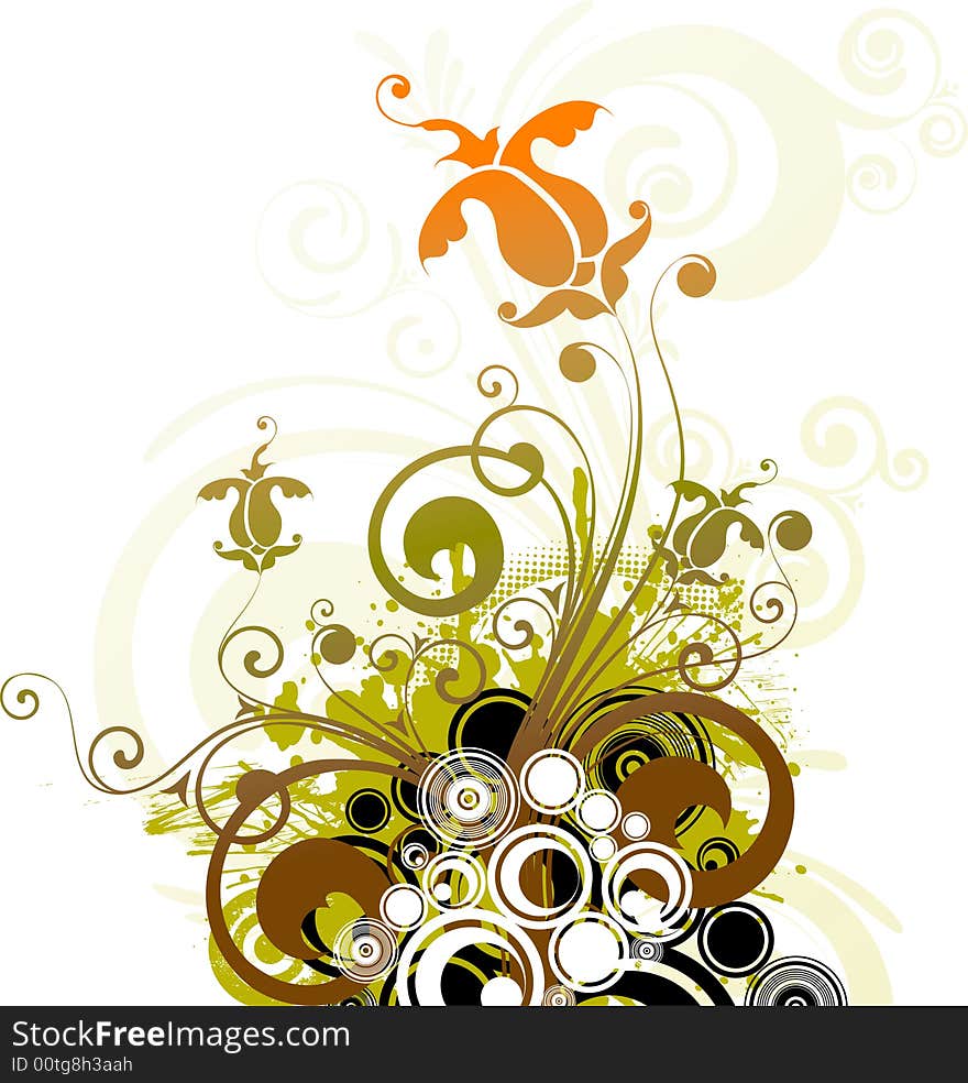 Abstract background. A vector format is added. Suits well for a postcard or background