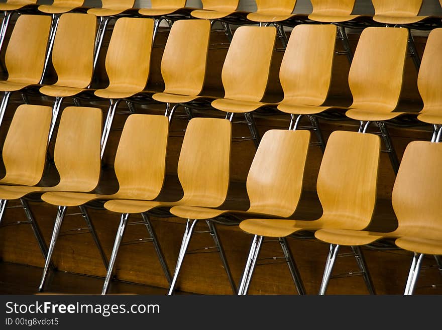 Chairs in the conference hall