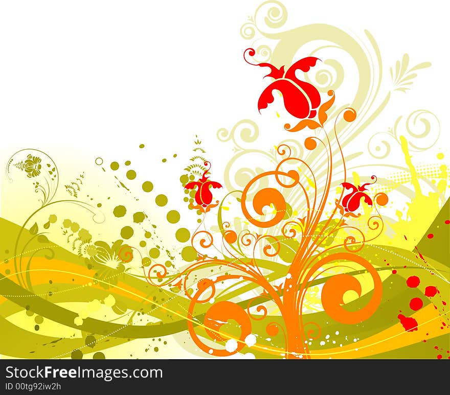 Abstract background. A vector format is added. Suits well for a postcard or background