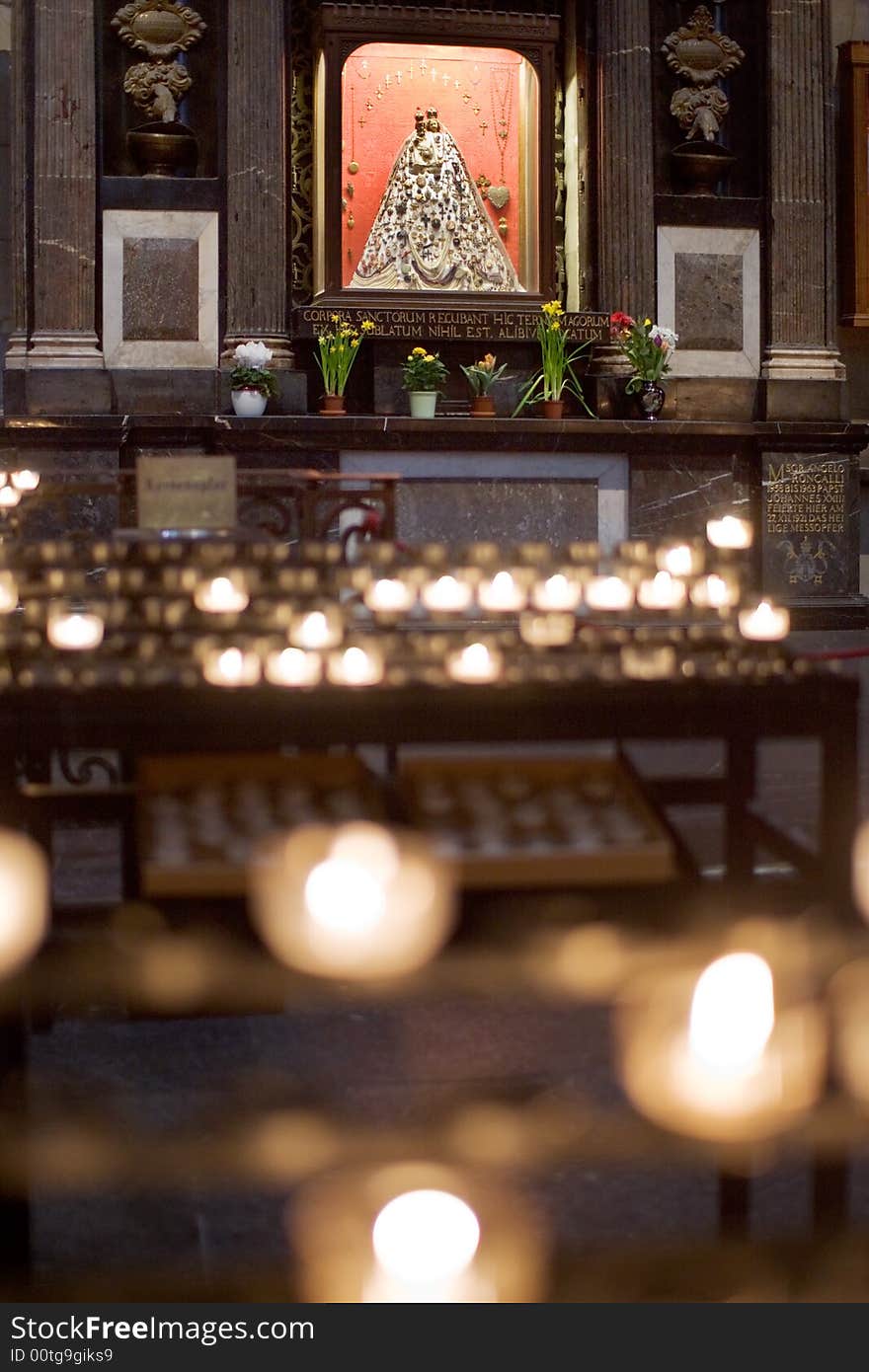 Interior of the Cologne cathedral