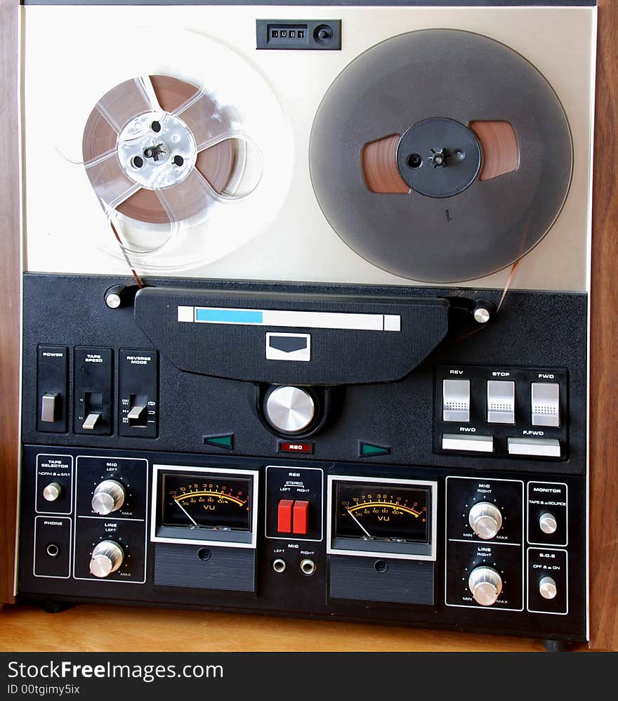 A Magnetophone reel to reel