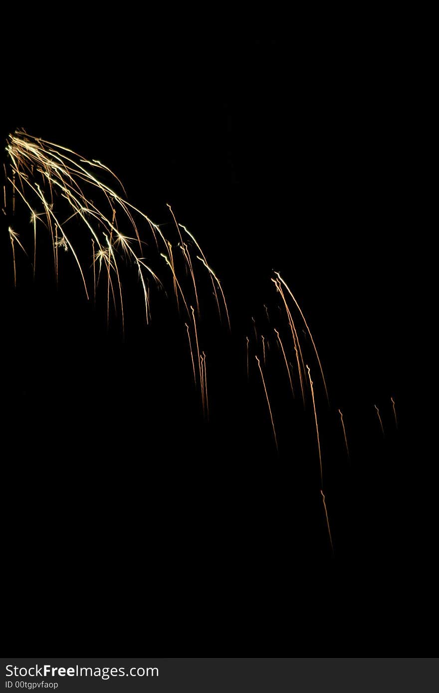 Burning sparks on dark background. Burning sparks on dark background