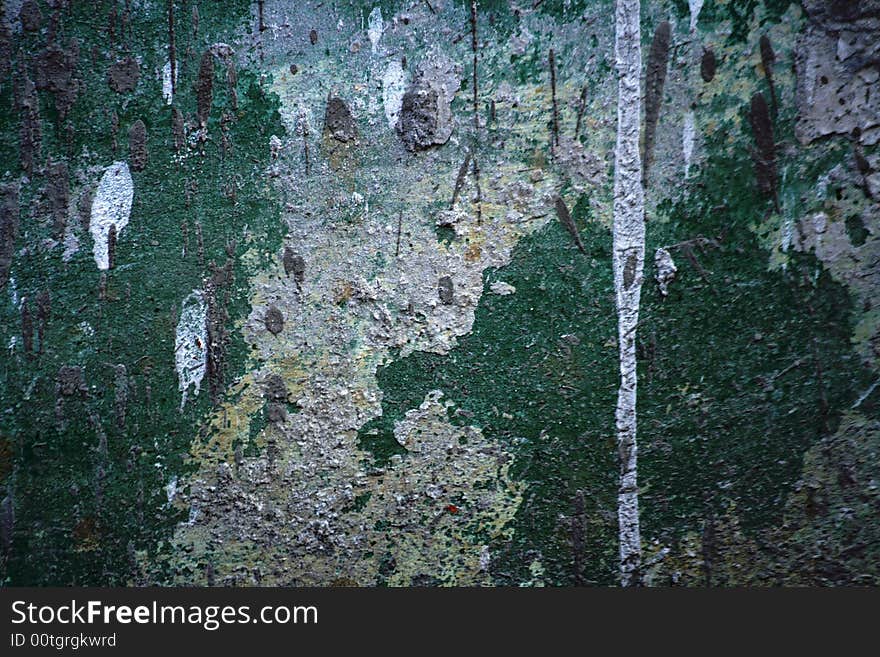 Grungy, weathered and dirty wall. Grungy, weathered and dirty wall