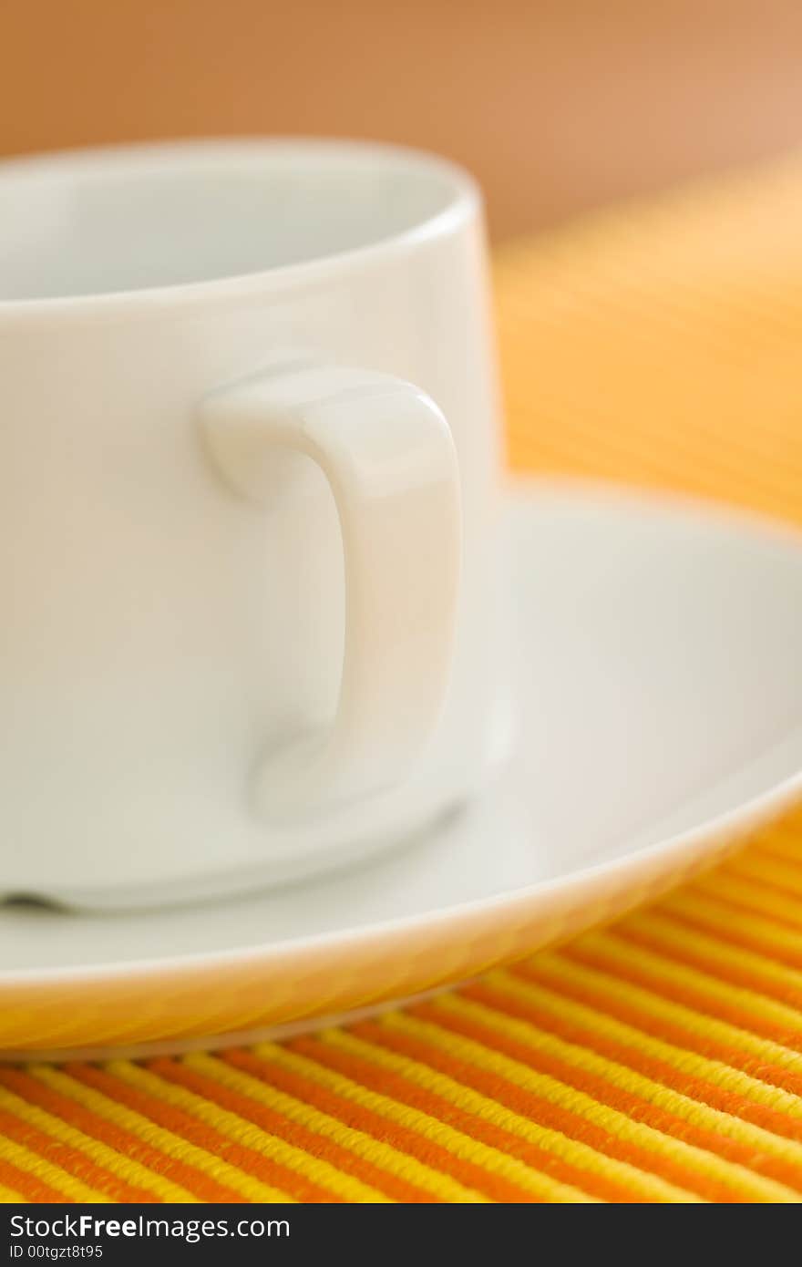 Coffee cup close up