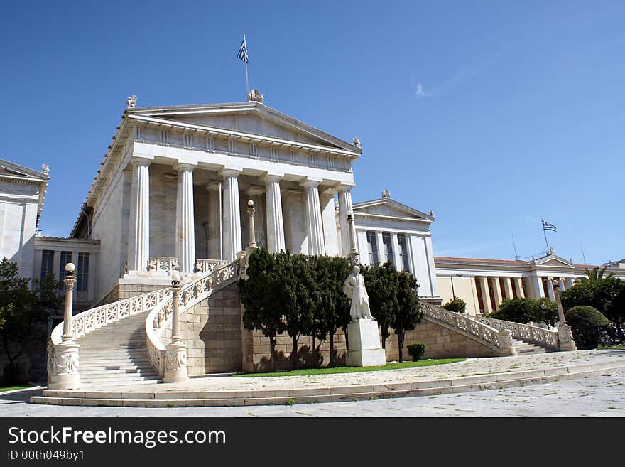 Greek building in Athens - Greece. Greek building in Athens - Greece