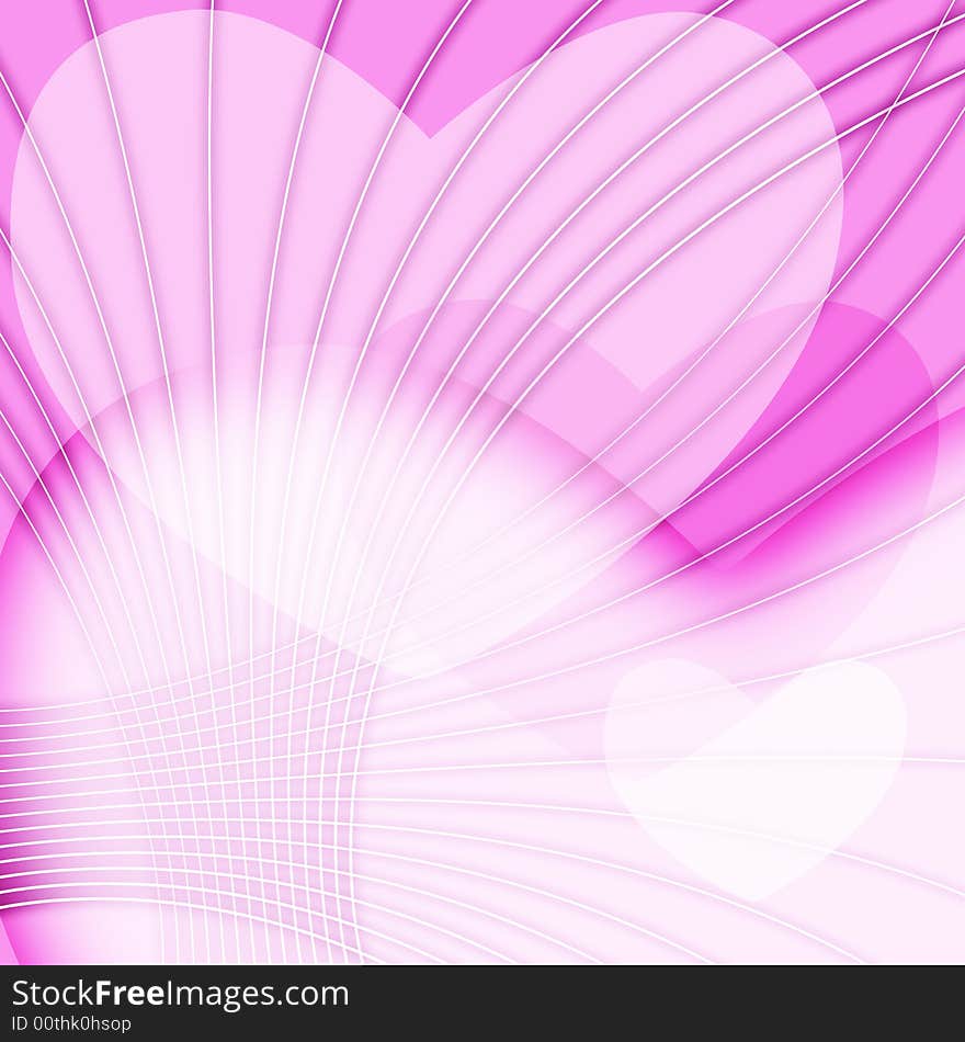 Pink Valentines day background showing togetherness and love