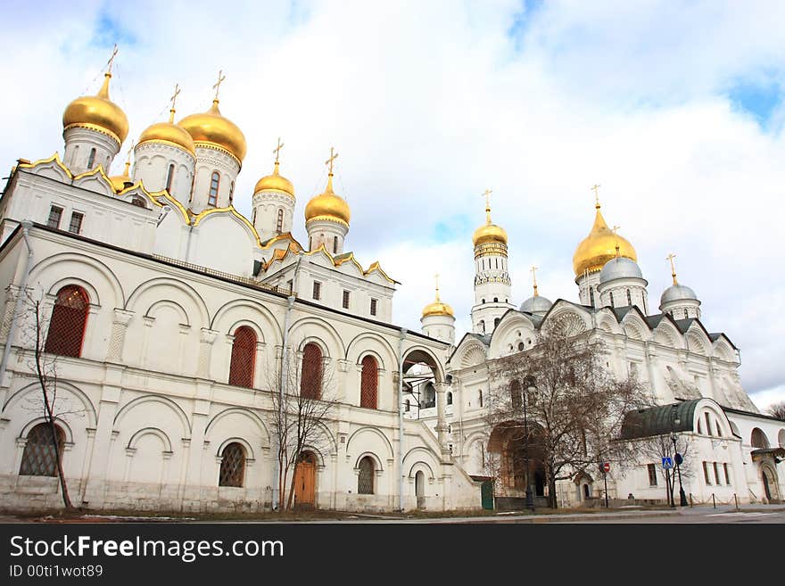 Orthodox church inside Kremlin in Moscow. Orthodox church inside Kremlin in Moscow