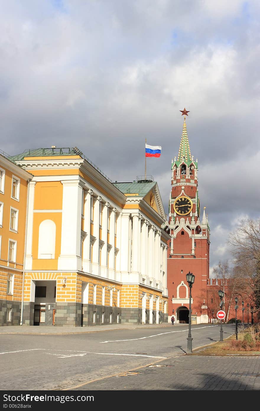 View of one of the towers in Kremlin,Moscow. View of one of the towers in Kremlin,Moscow