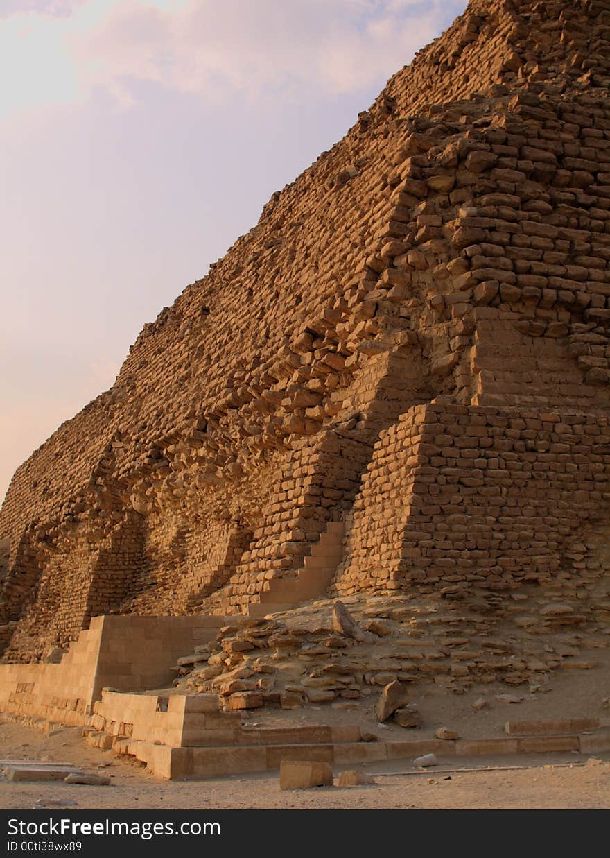 Step Pyramid at Giza , Egypt, North Africa.