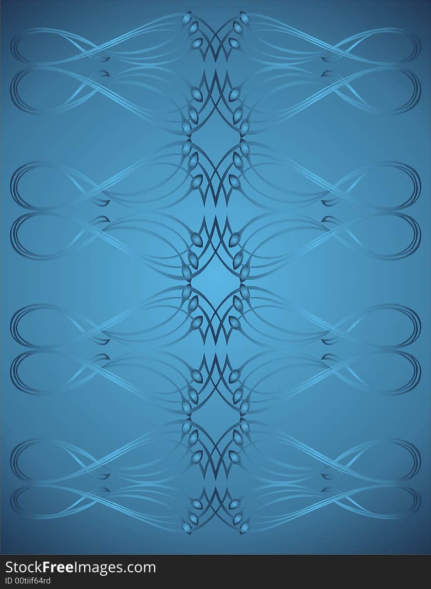 Abstract blue background -  illustration