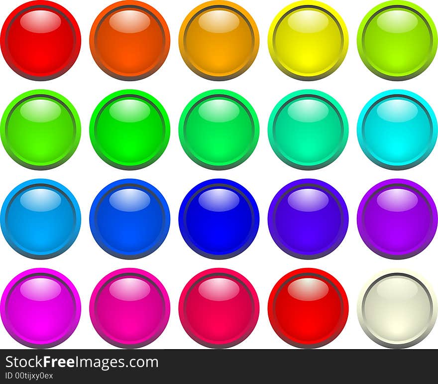 Many color buttons