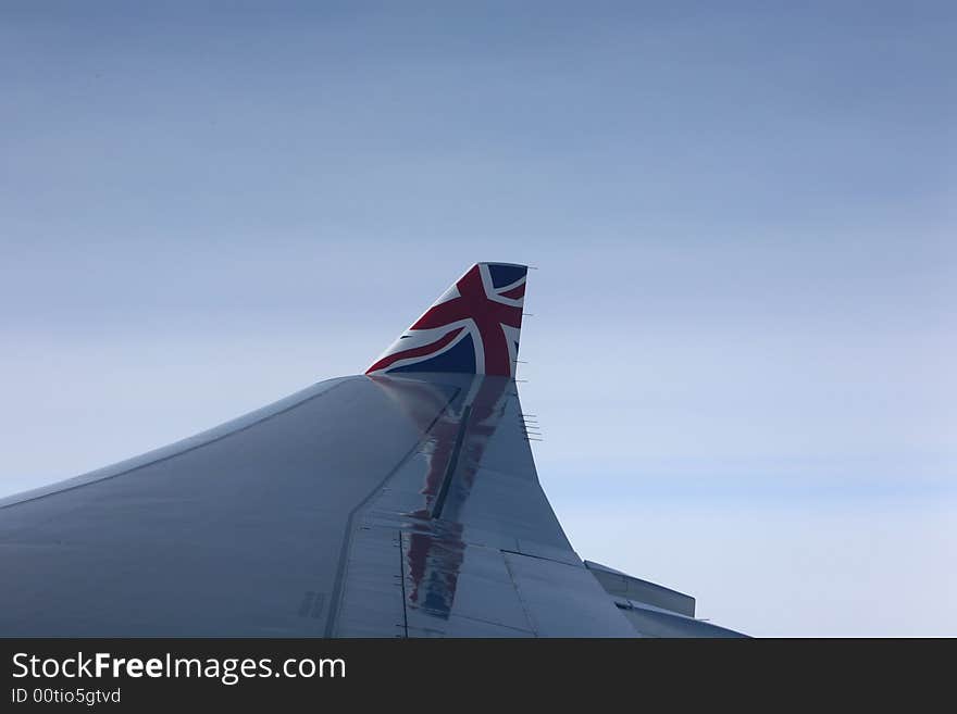 Over Wing Exit, British Flag on Popular British Carrier, Airbus. Over Wing Exit, British Flag on Popular British Carrier, Airbus