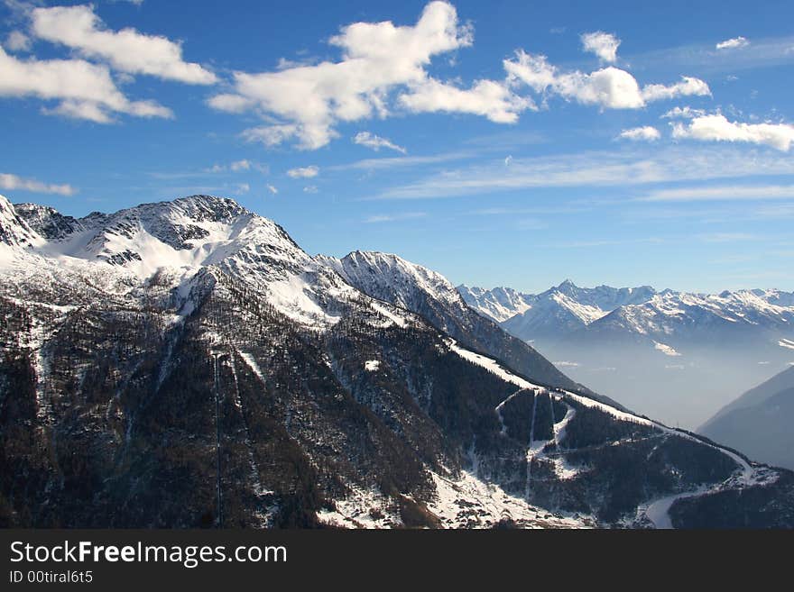 Winter in Italian Alps, Landscape