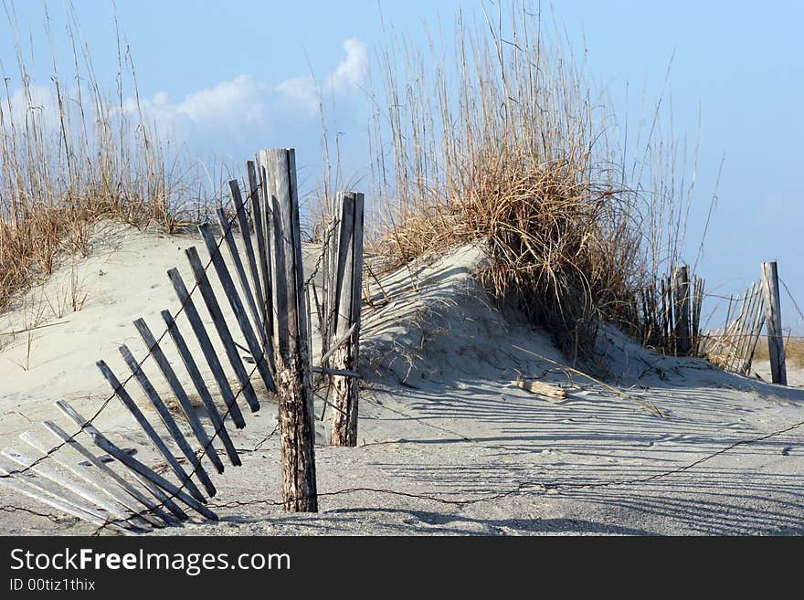 Fence in Dunes