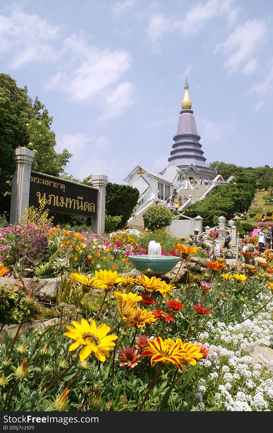 Pagoda in garden