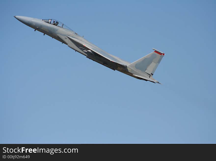 F-15 aircraft demonstration flight in Florida