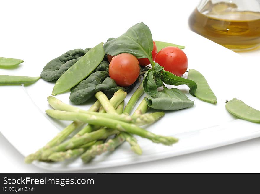 Still life of vegetables isolated on white background. Still life of vegetables isolated on white background