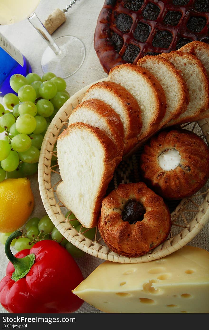 Natural form foods. Dairy produce, pastry. Shot in a studio. Natural form foods. Dairy produce, pastry. Shot in a studio.