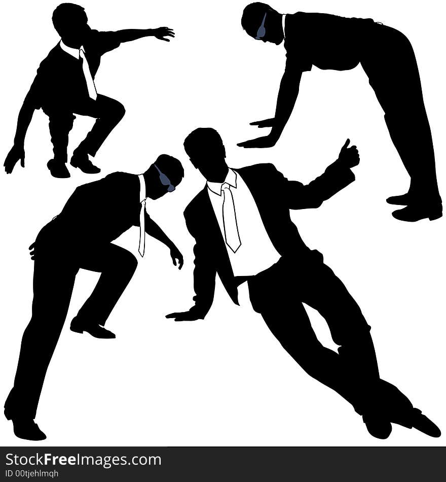 Businessman Model Silhouettes