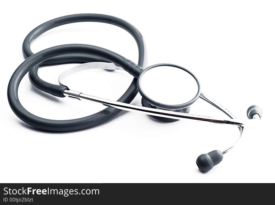 Stethoscope isolated on white background. Stethoscope isolated on white background