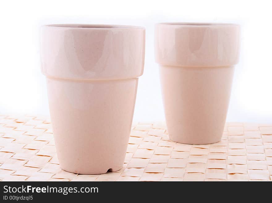 Two white mug