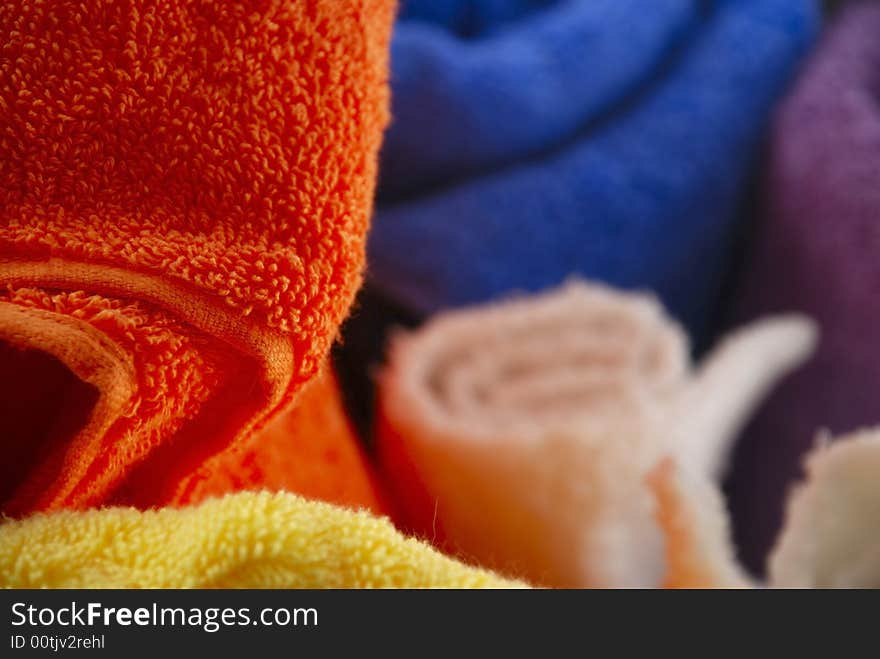 Stock pictures of bath towels and wash clothes