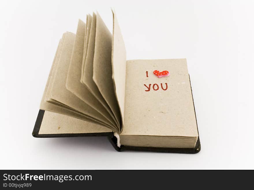 Open book - I love you