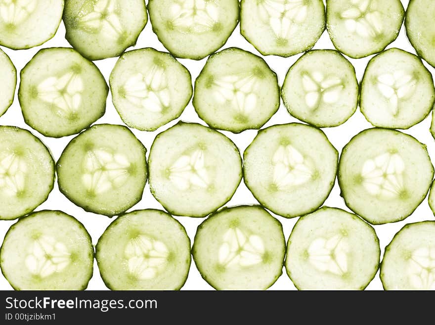 Pattern Of Cucumber Slices