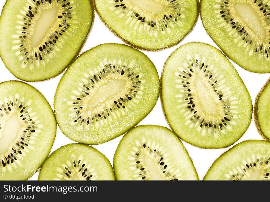 Pattern of kiwi slices