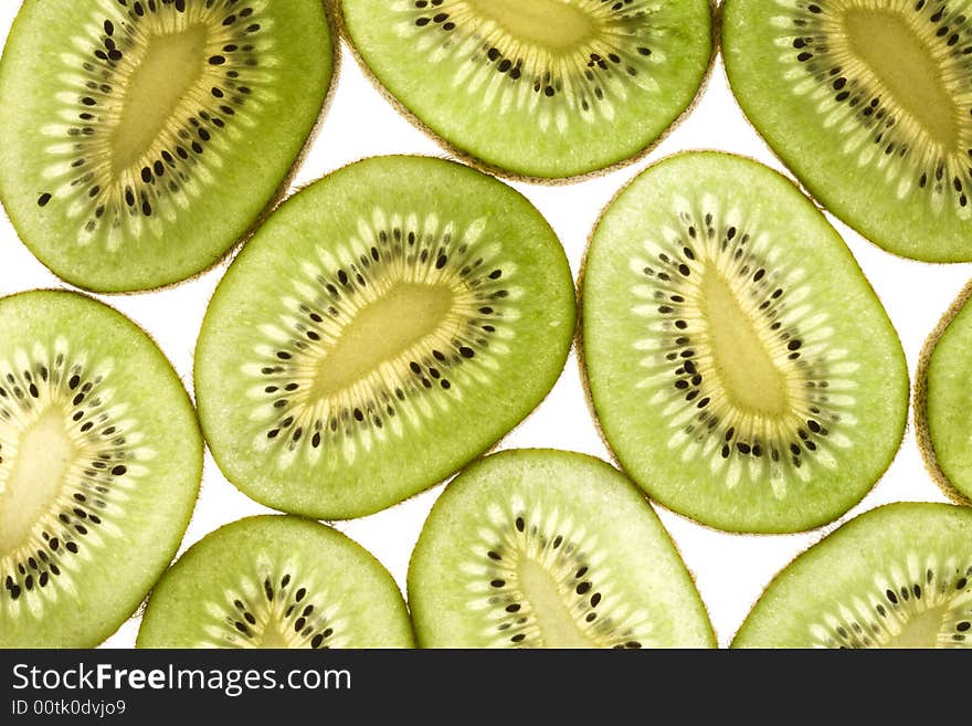 Pattern of kiwi slices