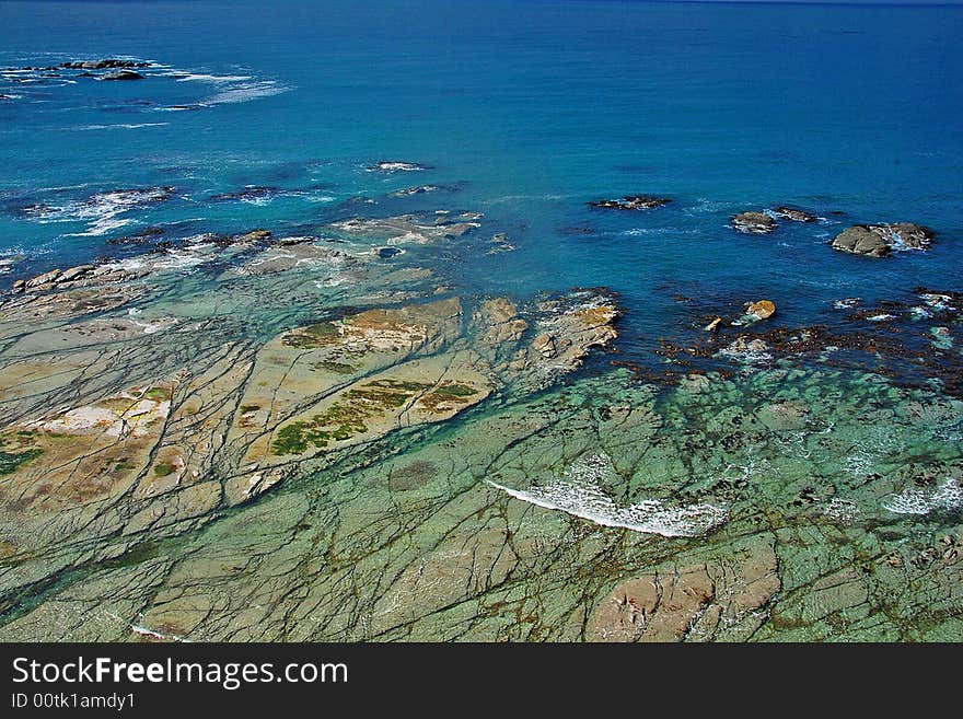 Coastal rocK shelf